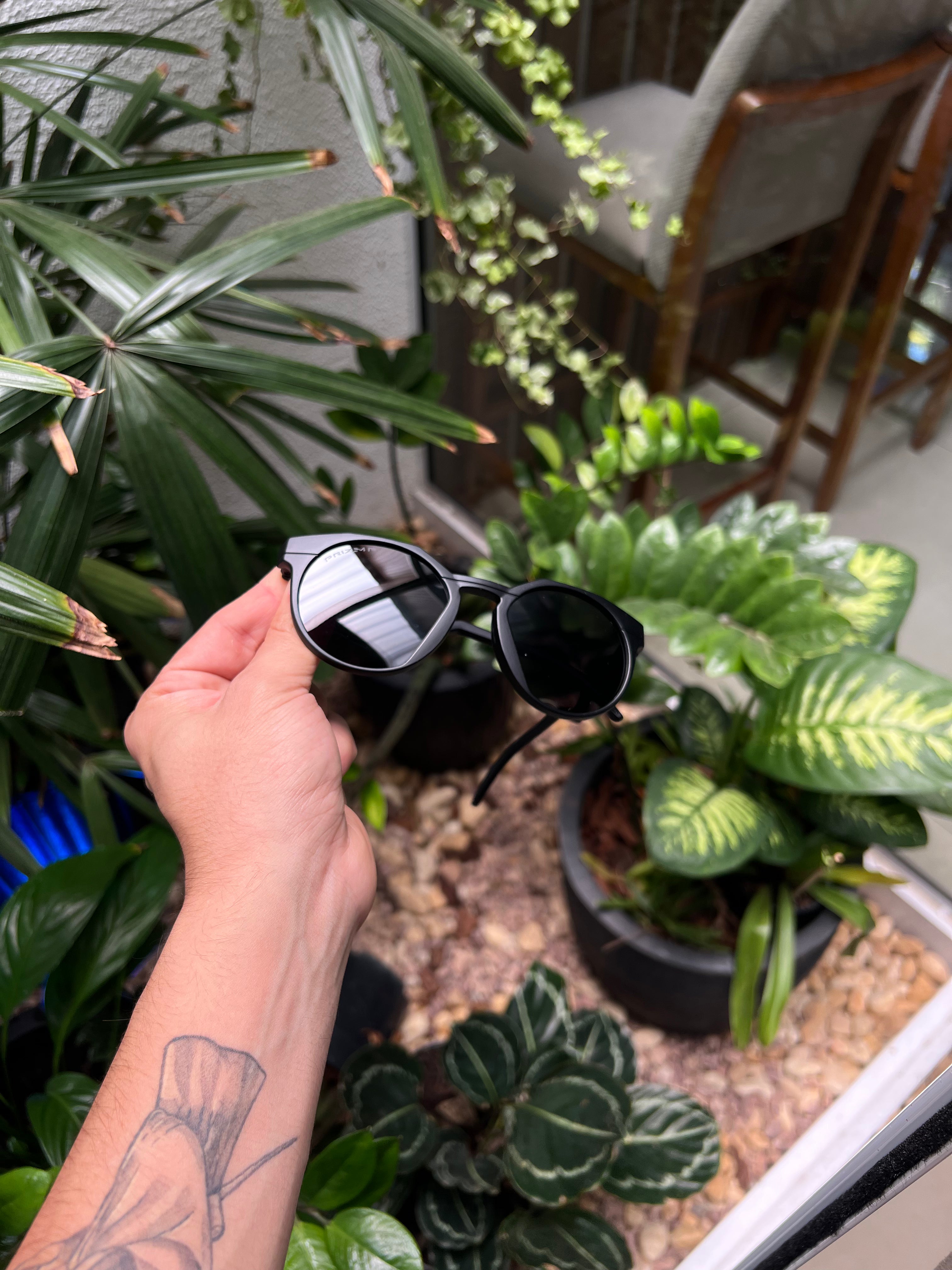 Óculos HSTN Preto - Matte Black Prizm Black