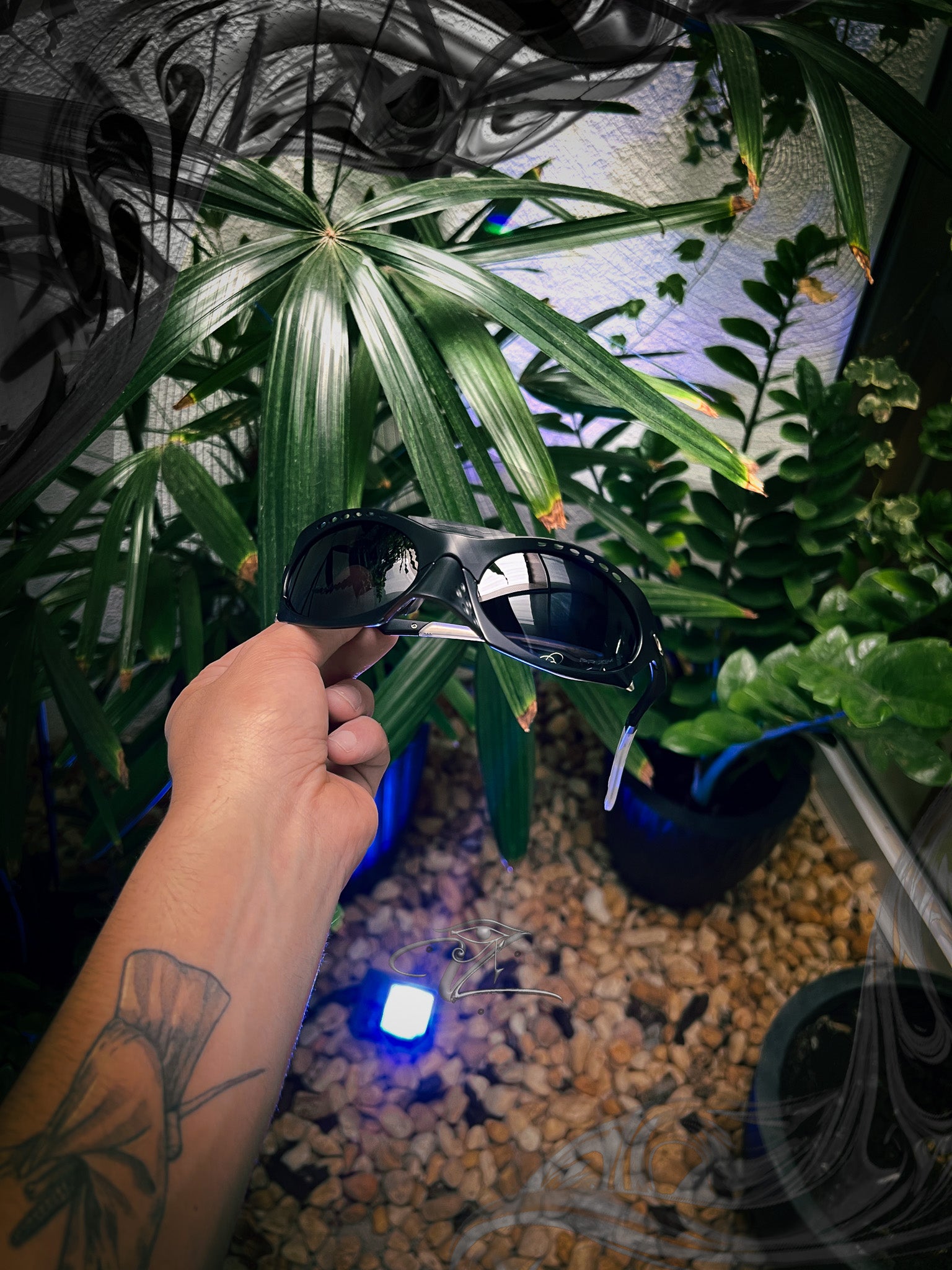 Óculos Plantaris Preta - Matte Black Black Iridium