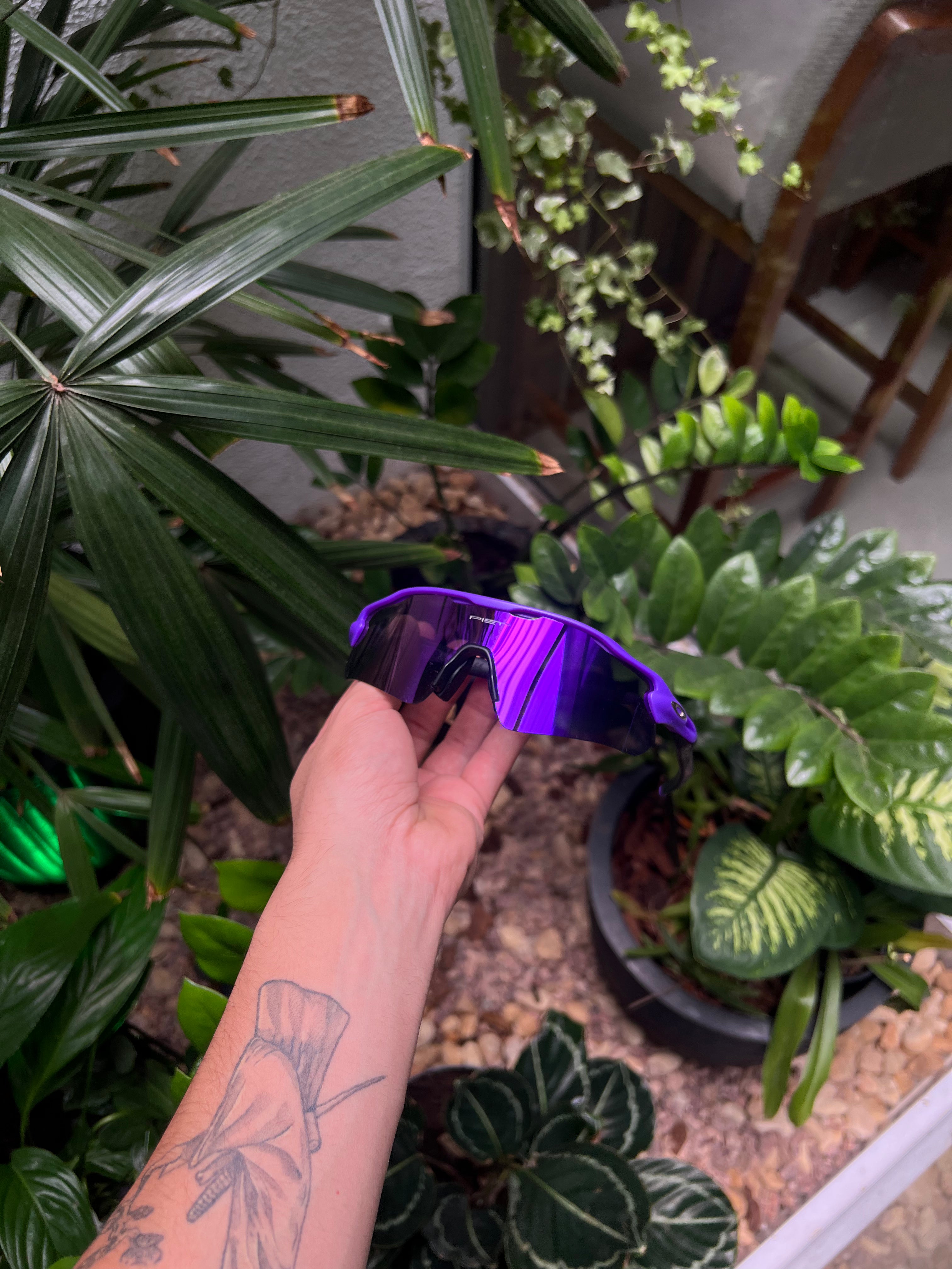 Óculos Radar Toda Roxa - EV Path Lilac Metallic Violet Iridium