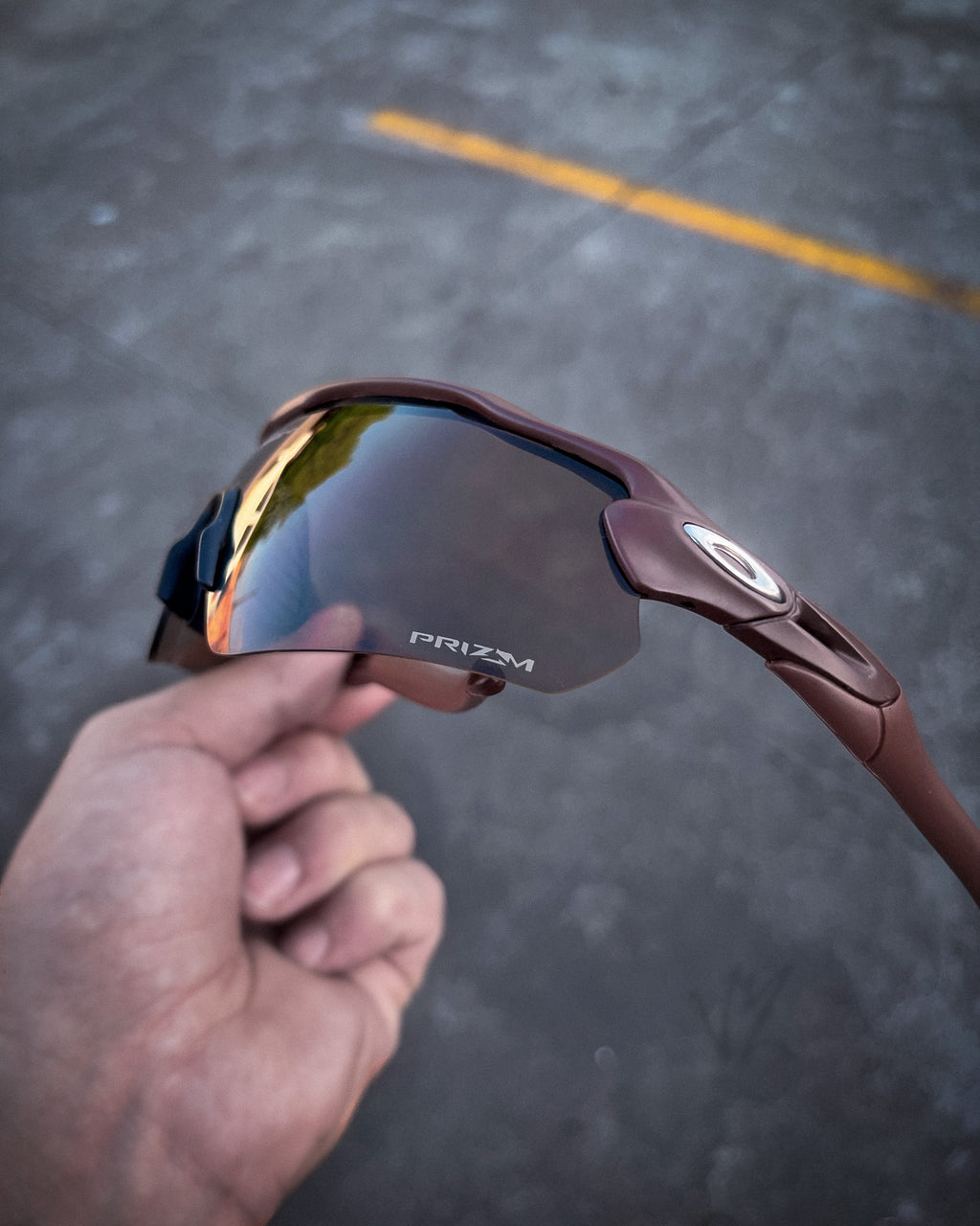 Óculos Radar Marrom - Ev Path Matte Brown Prizm Tungsten